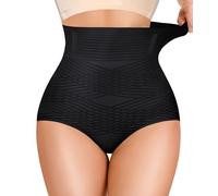 Gotoly Women Tummy Control Knickers High Waist Shapewear Body Shaper Seamless Slimming Underwear Shaping Briefs Black