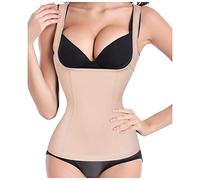 Gotoly Women Waist Cincher Postpartum Recovery Vest Tummy Control Shapewear Compression Top Invisible Body Shaper (Beige, L)