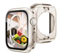 Goton 2 in 1 Waterproof Case Compatible for Apple Watch Series 11/10 Screen Protector 46mm, 360 Protective Glass Face Cover Hard PC Bumper + Back Frame for iWatch Accessories 46 mm