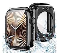 Goton 2 in 1 Waterproof Case Compatible for Apple Watch Series 11/10 Screen Protector 46mm, 360 Protective Glass Face Cover Hard PC Bumper + Back Frame for iWatch Accessories 46 mm
