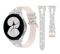 Goton Bling Silicone Band Compatible with Samsung Galaxy Watch 7/6/5/4 FE 40/44mm, 6 Classic 47/43mm, 5 Pro 45mm, 4 Classic 46/42mm, 3 41mm, Active 1&2, 20mm Women Glitter Strap Accessories