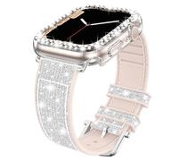Goton Bling Strap for Apple Watch 38mm 40mm 41mm 42mm（Series 12/11/10） | Soft & Breathable Silicone Band for Women, Sparkling Strap for iWatch Series 12 11 10 9 8 7 6 5 4 SE 3 2 Ultra