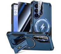 Goton for Samsung Galaxy S26 Case with Privacy Tempered Glass Screen Protector & Camera Lens Protector, Compatible with MagSafe, Invisible Kickstand, Shockof Phone Cover, Blue