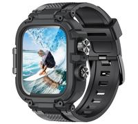 Goton IP68 Waterproof Rugged Band for Apple Watch Series 11/10 46mm with Case build-in Screen Protector for Men, Heavy Duty Bumper Cover Sport Strap Compatible with iWatch 46 mm