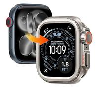 Goton Metal Case for Apple Watch Series 11/10 42mm, Ultra-Style Aluminum Alloy Bumper Protector with Ceramic Back, Shockproof Cover for Business & Daily Use