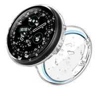 Goton Waterproof Case for Google Pixel Watch 4 45mm Screen Protector, Direct Charging Hard PC Slim Face Cover Bumper High Sensitive for Google Pixel Watch 4, 41mm Clear