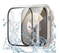 Goton Waterproof Screen Protector Case Compatible for Apple Watch Series 6/5/4/SE 40mm, Hard Bumper with Tempered Glass for iWatch Cover 40 mm