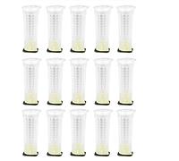 GOTOTOP 15Pcs Bee Queen Rearing Cages Multifunctional Anti-bite Protector Plastic Beekeeping Equipment Insect Tools(3x1.2x1.2in)