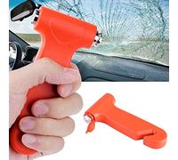 GOTOTOP 2in1 Car Emergency Tool Safety Hammer Seat belt Cutter Window Breaker, 13 x 6cm, Orange