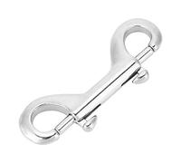 GOTOTOP 316 Marine Grade Stainless Steel Double Ended Snap Hook, Easy One Hand Use Scuba Diving Buckle, Fun for Diving Gear Accessories (115mm)