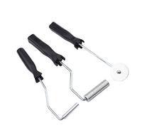 GOTOTOP 3PCS Fiberglass Roller Kit, Aluminum Alloy Fiberglass Bubble Paddle Tool Laminating Roller Kit for FRP Mould Resin Composite
