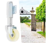 GOTOTOP 4" Nylon Metal Gate Wheel Heavy Duty Flat Spring Loaded Swivel Caster with Spring Loaded Design, Max Load 200kg/ 440lbs