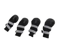 GOTOTOP 4 PCS Dog Boots, Waterproof Pet Dog Shoes Anti-Slip Protective Boots for Medium and Large Dogs Outdoor(XL-Black)