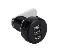 GOTOTOP Button lock, 3 Digit Lock Mechanical Code Lock Digital Push Button Door Lock Silver for Combination Cabinet (L=24 13~18mm)