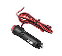 GOTOTOP Car Cigarette Lighter Male Plug, 1.5m 12V 24V Male Car Cigarette Lighter Power Plug Adapter On Switch