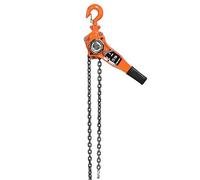 GOTOTOP Chain Hoist, 0.75T Manual Double Crank Lifting Block with Steel Cable, Ratchet Puller Kit for Garage Workshops