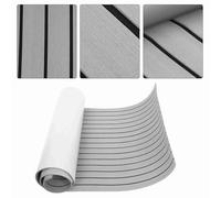GOTOTOP EVA Teak Decking Sheet, Self-Adhesive Faux Teak Marine Flooring Mat, 240 x 90 x 6mm, Non-Slip Wear-Resistant for Boat, Yacht, RV, Swimming Pool, Garden