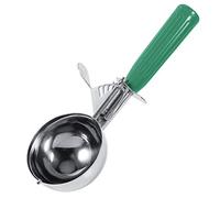 GOTOTOP Fruit and Vegetable Spoons Stainless Steel Ice Cream Spoon Non-Stick Anti-Freeze Spoon Melon Baller Scoop Kitchen Food Scoop with Trigger and Handle for Fruit, Mashed Potato(6.5CM)
