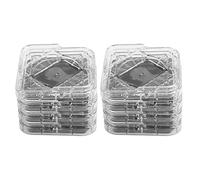 GOTOTOP Furniture Risers, Bed Risers, 8 Pack, Stackable Table Risers Furniture Leg Risers Plastic Non-slip Heavy-Duty Bed Riser for Table Desk Sofa Chairs (Transparent 8.5 x 8.5 x 2cm)