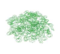 GOTOTOP Key Shaped Green Paper Clips 100PCS for Cute Bookmark Clamps School Home Office Document Note Organization