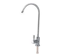 GOTOTOP Kitchen Water Faucet Tap, 1/4'' Zinc Alloy Chrome Kitchen Sink Basin Mixer Tap for All Under Counter Water Filter Systems