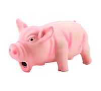 GOTOTOP Latex Pig Toys with Grunting Sound, Cute Bite-resistant Portable Pig Grunting Toy with Squeak Sounds For Dog Puppy(Pink)