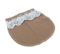 GOTOTOP Maternity Pants Extender Flexible Adjustable Elastic Pregnancy Waistband Buckle Soft Comfortable Cotton Black Blue Khaki Belly Belt Button Extender for Women(7.0 x 6.6in)(Khaki)