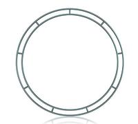 GOTOTOP Metal Wreath Ring for DIY Flower Arrangement 25cm Iron Circle with Hook for Holiday Decoration Indoor Outdoor Wall Door Decor (1)
