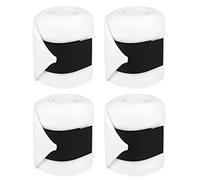 GOTOTOP polo wraps polo wraps 4Pcs Polo Wraps Bandages Stable Bandages Horse Equestrian Leg Wraps Horse Leg Boot White