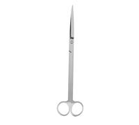 GOTOTOP Stainless Steel Water Grass Scissors, Aquatic Plant Trimming Tool for Fish Tank Aquarium Straight Elbow Wave Head Long Scissors(Straight Scissors)