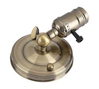GOTOTOP Vintage Wall Light Holder, E27 Edison Retro Metal Wall Lamp Light Fixture with Switch for Home Use and Decoration 220V(Dark_Bronze)