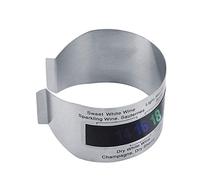 GOTOTOP Wine Bracelet Thermometer Stainless Steel Red Wine Temperature Sensor Wine Bottle Thermometer for Beer Home Brewing