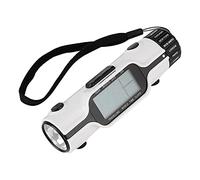 GOTOTOP World Time Travel Clock,Flashlight LED Digital World Time Travel Alarm Clock Multi Time Zone Thermometer Outdoor with Backlight Display