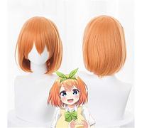 Gotoubun No Hanayome Yotsuba Nakano Cosplay Wigs Orange Short Heat Resistant Synthetic Hair Perucas Anime Costume Wig KUZW014b