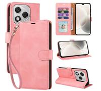GOTOURED for Honor 400 Lite Case Wallet with RFID Blocking, 4 Card Slots & Detachable Wrist Strap, Kickstand, Slim Business PU Leather Protective Cover for Honor 400 Lite Phone Case (Pink)