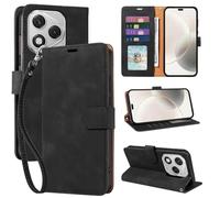 GOTOURED for Honor 400 Lite Case Wallet with RFID Blocking, 4 Card Slots & Detachable Wrist Strap, Kickstand, Slim Business PU Leather Protective Cover for Honor 400 Lite Phone Case (Black)