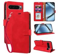 GOTOURED RFID Blocking Flip Wallet Case for Google Pixel 10 Pro XL (Red)