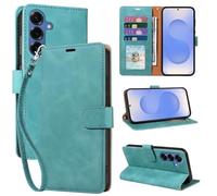 GOTOURED S25 Plus Case Wallet,[RFID Blocking 4 Card Slots][Wrist Strap][Kickstand] Magnetic Closure Shockproof Protective Soft Leather Flip Cover for Samsung S25+ Plus Case (Green)