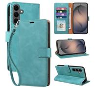 GOTOURED Wallet Case for Samsung Galaxy S26, RFID Blocking PU Leather Flip Cover with 4 Card Slots, Detachable Wrist Strap & Kickstand, Shockproof Folio Case for Samsung S26 (6.3") (Green)