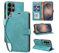 GOTOURED Wallet Case for Samsung Galaxy S26 Ultra, RFID Blocking PU Leather Flip Cover with 4 Card Slots, Detachable Wrist Strap & Kickstand, Shockproof Folio Case for Samsung S26 Ultra (6.9") (Green)