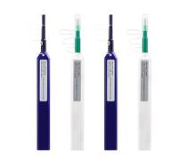 Gotrain 4Pcs/Set Fiber Optic Cleaner, One Click Fiber Optic Connectors Cleaning, Anti-static Fiber Optic Cleaner Pen for 1.25mm LC and 2.5mm SC Connectors Ferrules Push Type