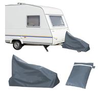 Gotrain Caravan Cover Caravan Hitch Cover 210D Universal Caravan Front Towing Cover Protector Covers with High Visibility LED Lights, Reflective Strips and Storage Bag (Caravan Hitch Cover)