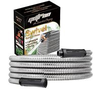 Gotron 5FT Short Lead in Garden Hose - Stainless Steel Leader Water Hose with Swivel Handle for Outdoor - Flexible, Lightweight and No Kink