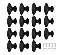 GOTRUST 15PCS Black Drawer Knobs 30mm, Cabinet Door Knobs, Cupboard Handles