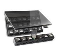 GOTRUST Large Monthly Pill Organiser, 28 Day Pill Cases Organizers by Week, 7 Day 1 Time a Day Dosset Box, 4 Weeks High Capacity Medicine Storage Box for Daily Travel Vitamins (Black)