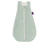 GOTS Liebmich Sleeping Bag, Mint Leaves Design, Size 90, Controlled and Certified Manufacturing Chain According to Worldwide Recognis