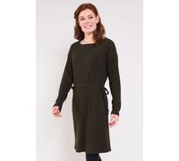 GOTS Organic Cotton Tie Waist Tunic Dress Nomads Clothing Khaki 16