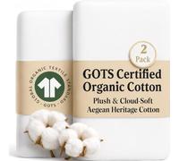 GOTS Organic Next To Me Crib Sheets 51x85 - Thickest & Softest GOTS Organic Cotton Fits Most Bedside Sleeper Sheet 51x85 Next2me Cozee Bedside Crib Fitted Mattress Sheets