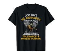Gott gave His Archangel Weapons Value Graphic T-Shirt, Men, Black, S