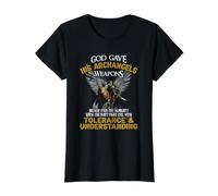 Gott gave His Archangel Weapons Value Graphic T-Shirt, Women, Black, XS